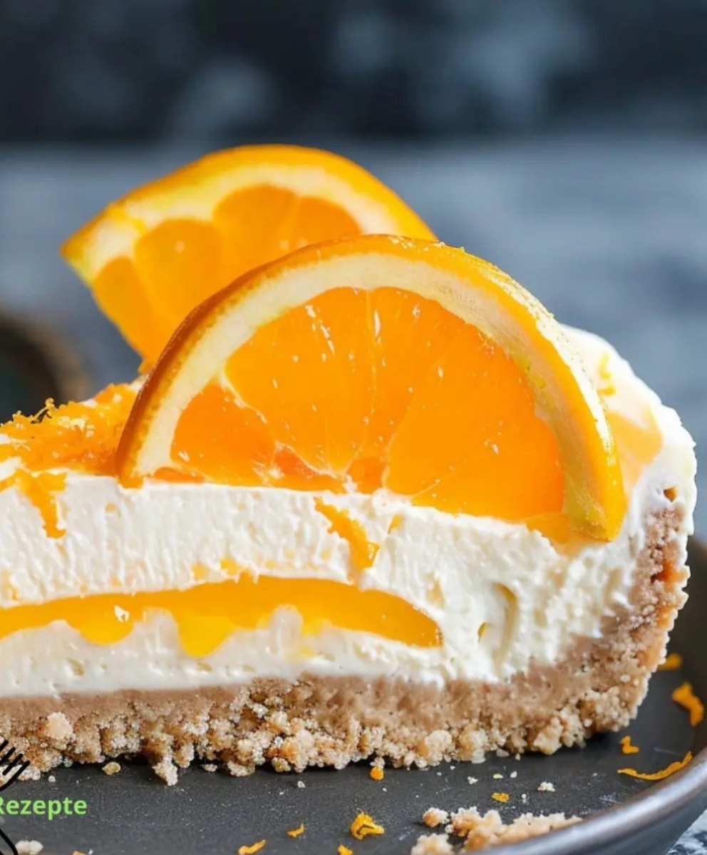 Orangen-Creamsicle-Käsekuchen ohne Backen