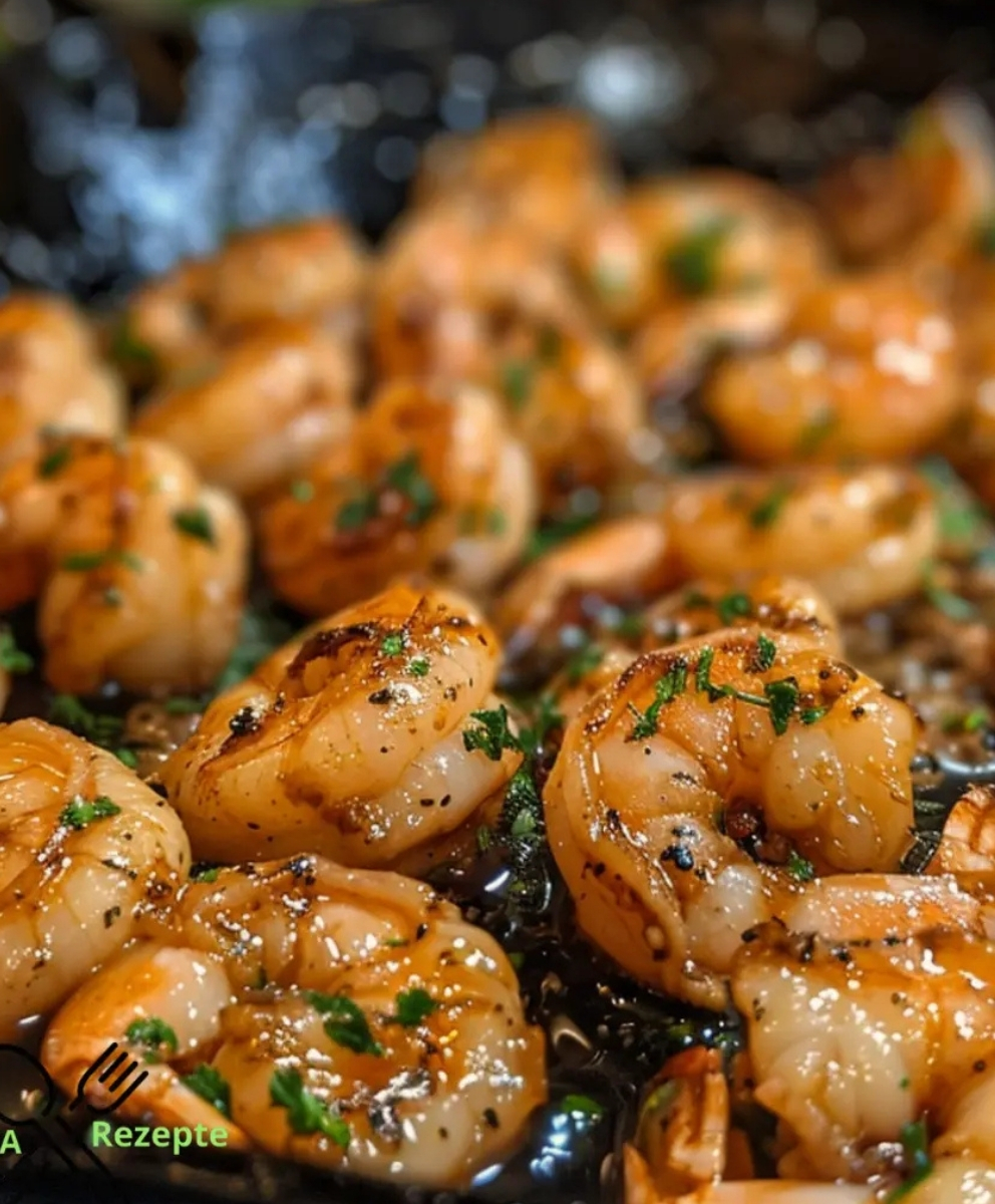 Skillet Famous Red Lobster Shrimp with Garlic and Honey