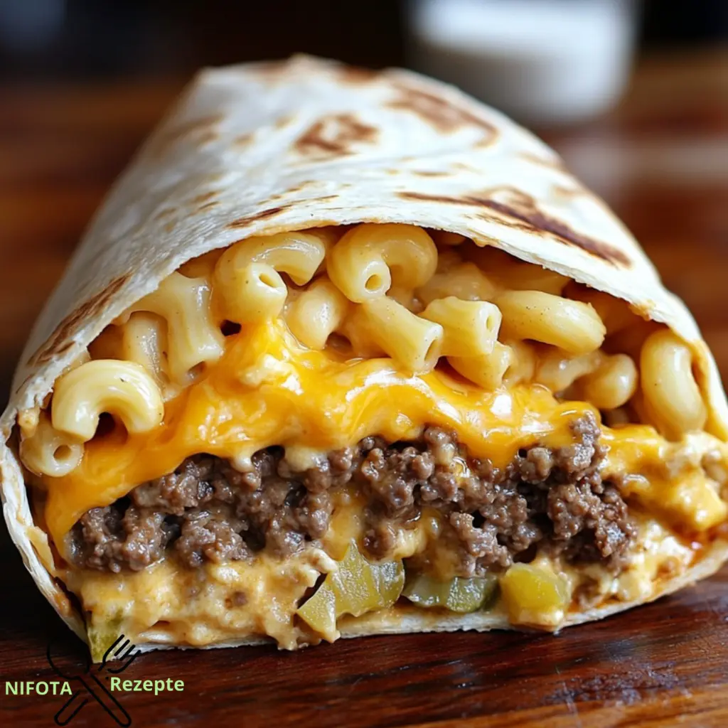 Beef-Mac-and-Cheese-Burger-Wrap