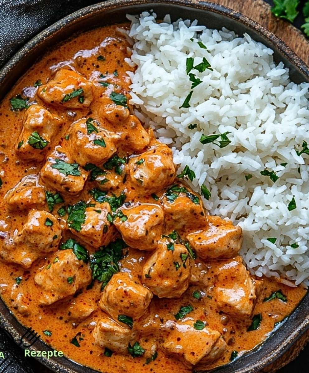 Butter Chicken mit Reis