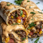 Nacho-Käse-Rinder-Wraps