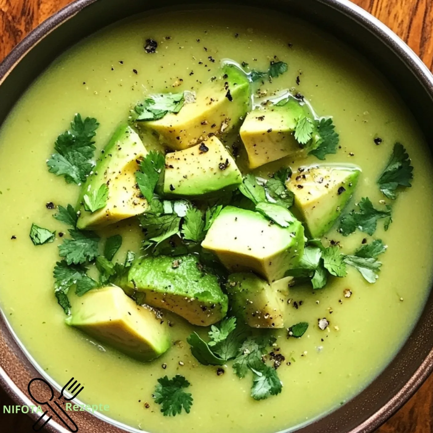 Kokos-Limetten-Suppe mit Avocado einfach zubereiten.