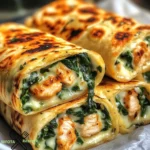 Käse-Knoblauch-Hühnchen-Wraps einfach zubereiten.