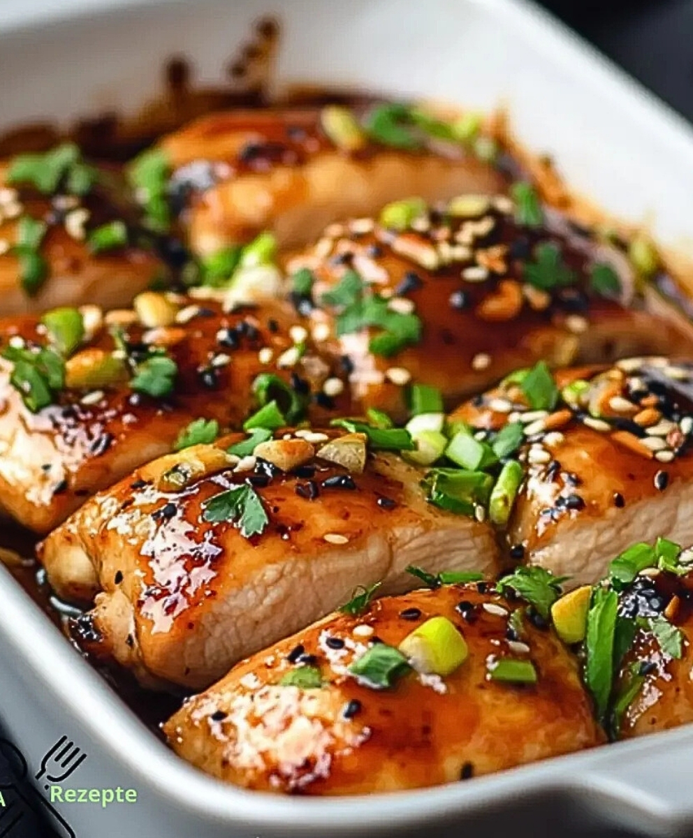 Saftiges Teriyaki-Hühnchen aus dem Ofen