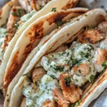 Griechische Hähnchen Gyros mit hausgemachtem Tzatziki genießen!