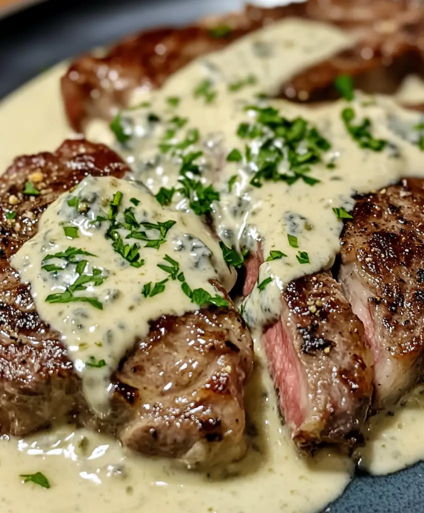 Ribeye Delight mit cremiger Blauschimmelkäse-Sauce