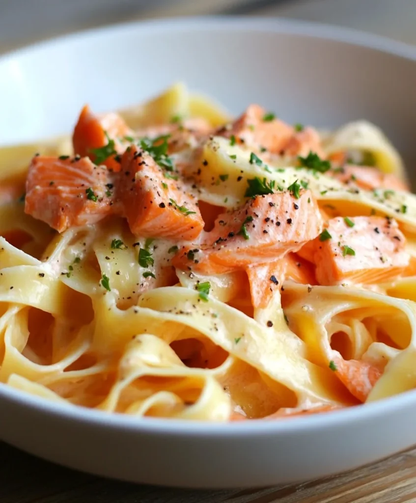 Tagliatelle mit Lachs