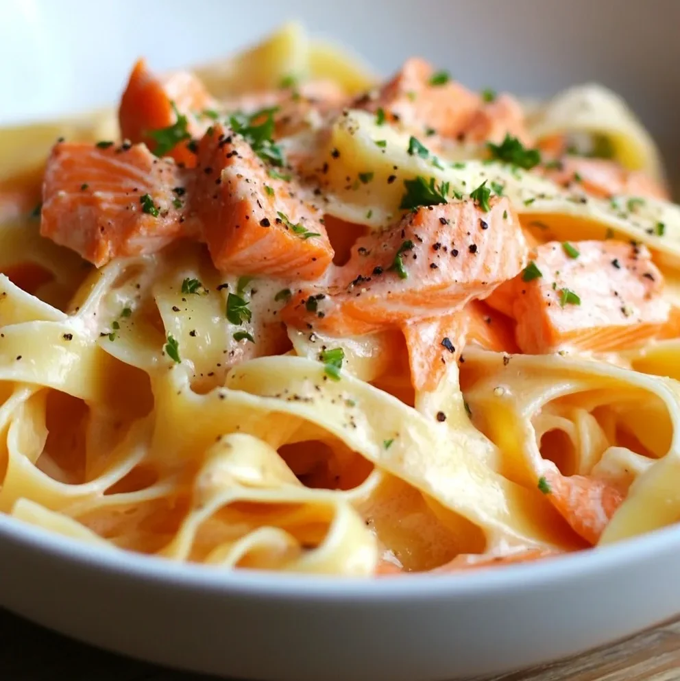 Tagliatelle mit Lachs