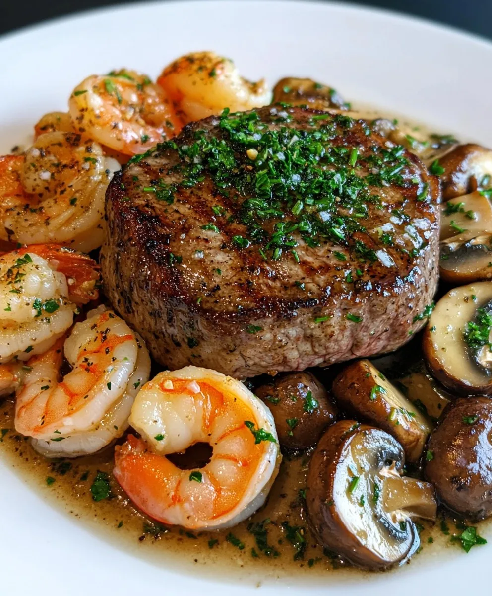 Knoblauchpilz Surf and Turf Filet