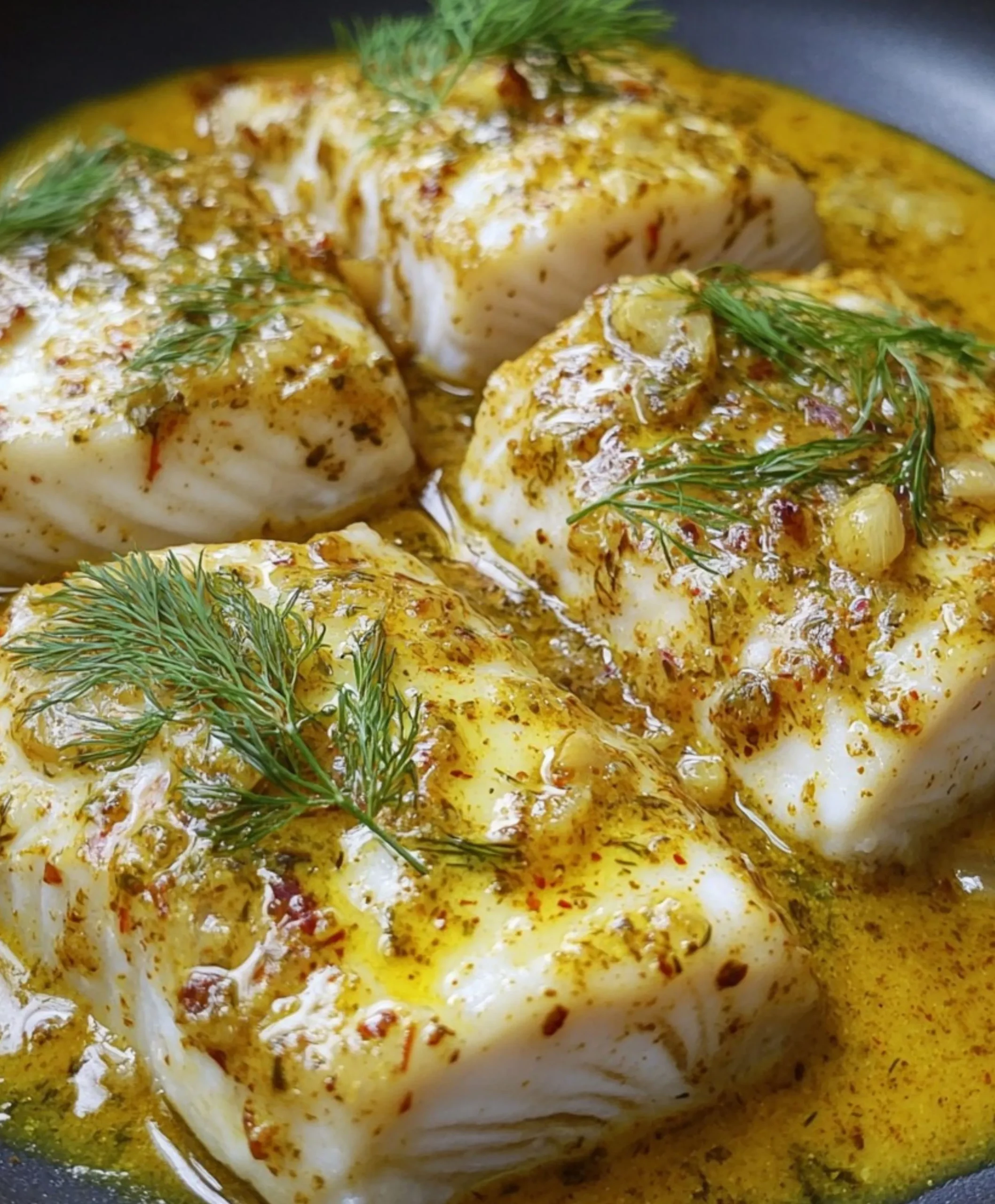 Fischfilets mit Dill-Curry-Honig-Sauce einfach zubereiten.