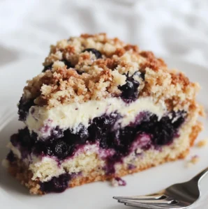 Blaubeer-Creme-Käsekuchen mit Streuseln Rezept: So gelingt er!