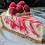 Weiße Schokoladen-Himbeer-Käsekuchen